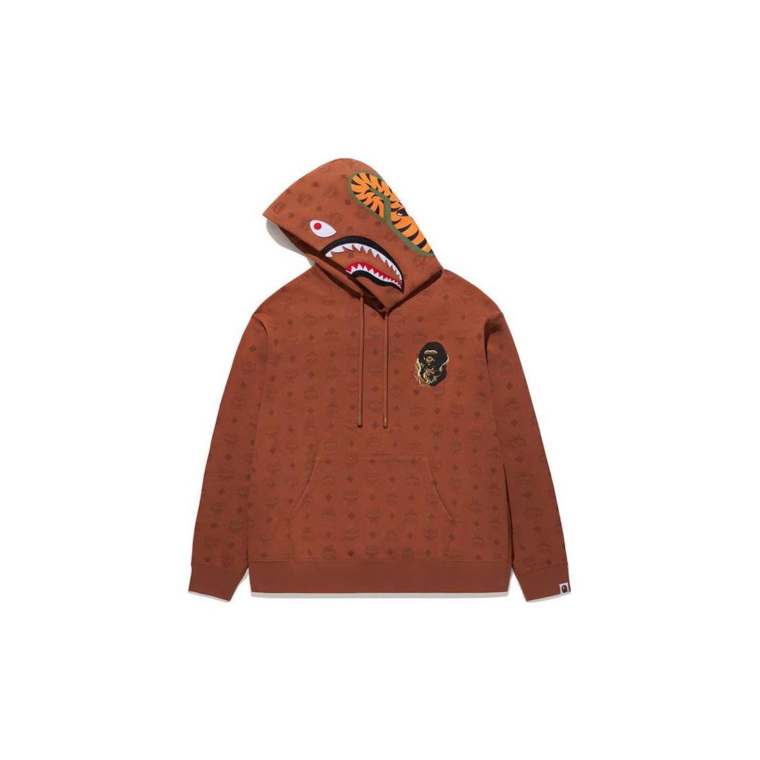 Mcm outlets x bape zip up jacket