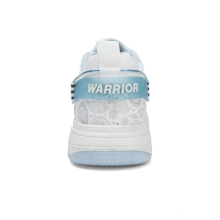 WARRIOR Skateboard Shoes Unisex High Top Gray/Blue-32