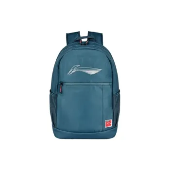 LiNing Sports Life Collection Polyester Backpack Regular Unisex Green Lake Blue