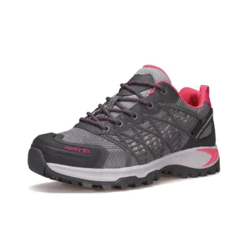 HUMTTO Cushioning Wear Resistant Low Top Outdoor Shoes Women's Gray Pink