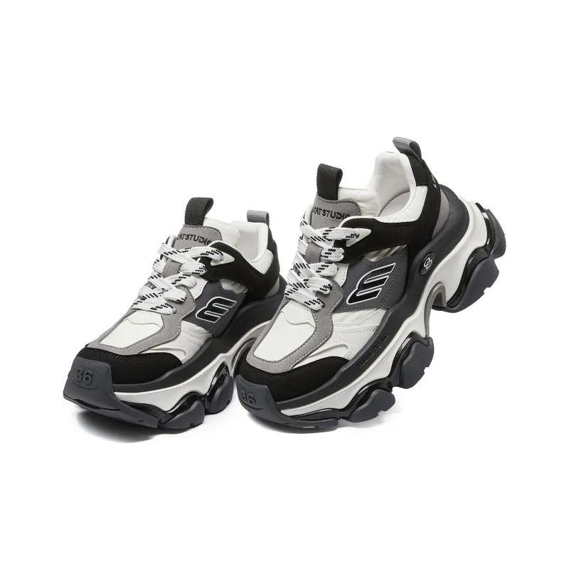 LEECAT STUDIO Rainbow Abrasion Resistant Height Increasing Chunky Sneakers Women's-3