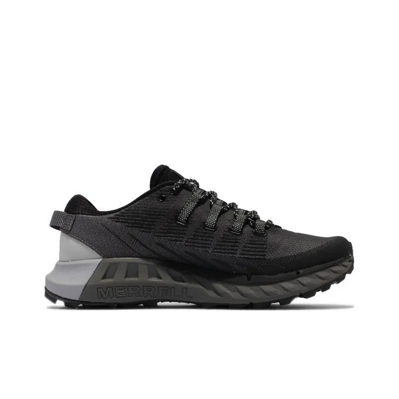 MERRELL Agility Peak 4 Durable Breathable Low Top Running Shoes Men's Black Gray-1