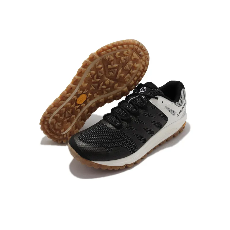 MERRELL Nova 2 Solution Dye Durable Breathable Low-Top Running Shoes Men's Black White-4