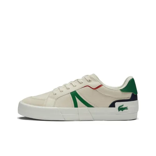 LACOSTE Skateboard Shoes Men Low-Top White/Green