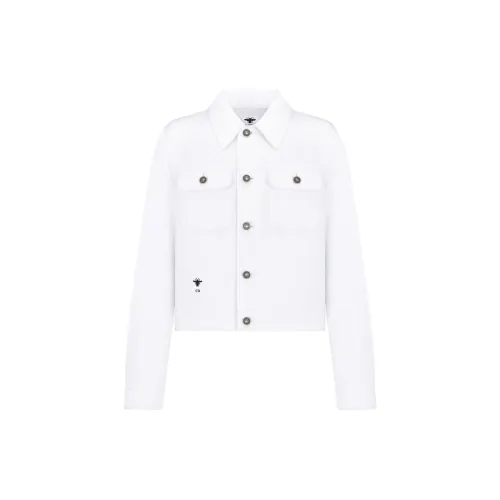 DIOR Denim Jackets Women's White