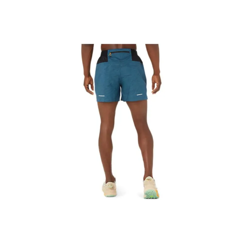Asics FUJITRAIL ALL OVER PRINT 5IN SHORT Casual Shorts Men's Blue-1