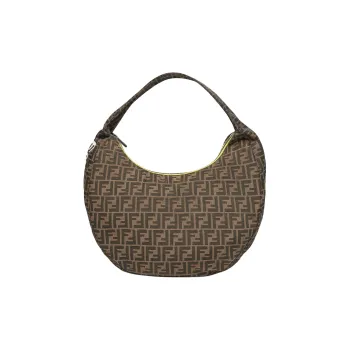 FENDI FRGMT Junya Ito Collaboration Polyester Crescent Bag Handbag Women's Brown