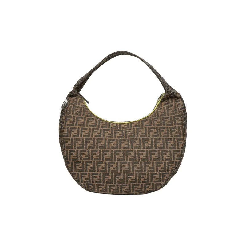FENDI FRGMT Junya Ito Collaboration Polyester Crescent Bag Handbag Women's Brown-0