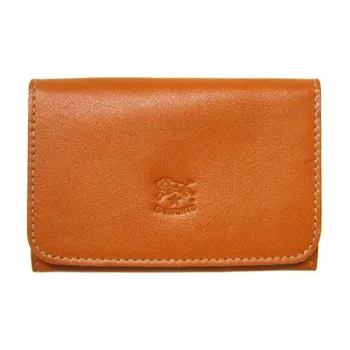 Il Bisonte Cow Leather Card Holder Wallet Men's Brown