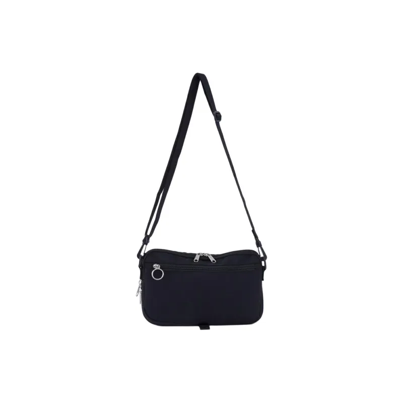 Anello Nylon Portable Crossbody Bag Shoulder Bag Mini Unisex Black-4