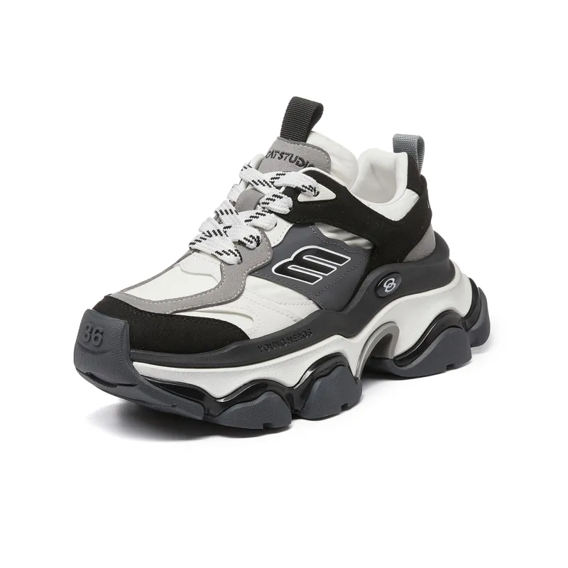 LEECAT STUDIO Rainbow Abrasion Resistant Height Increasing Chunky Sneakers Women's-2