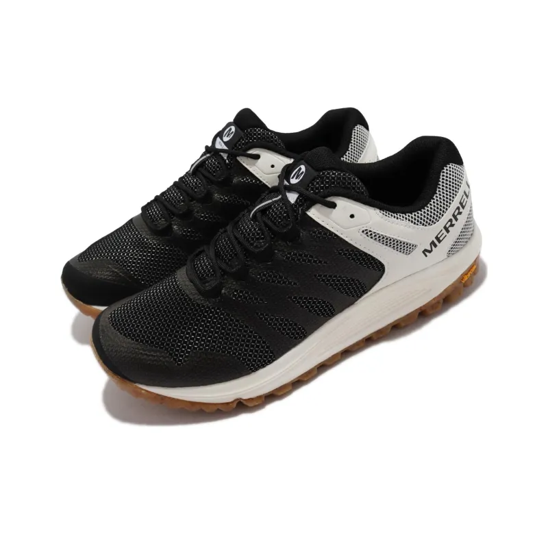 MERRELL Nova 2 Solution Dye Durable Breathable Low-Top Running Shoes Men's Black White-2
