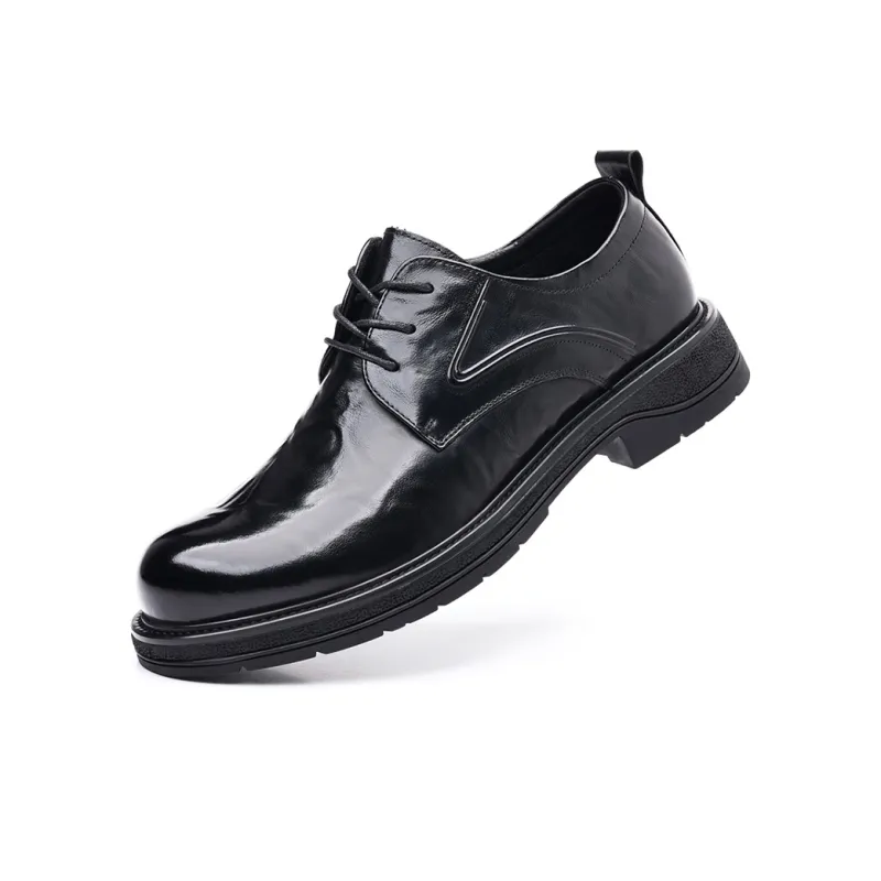 GZZ Dress Shoes Men Low Top Black/Brown-1
