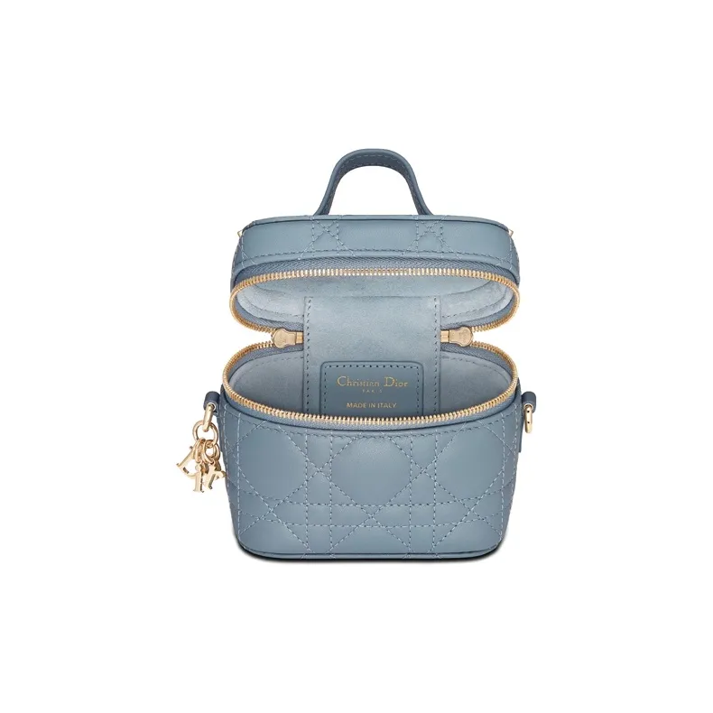 DIOR Lady Dior Lambskin Shoulder Bag Crossbody Bag Handbag Mini Women's Sky Blue-2