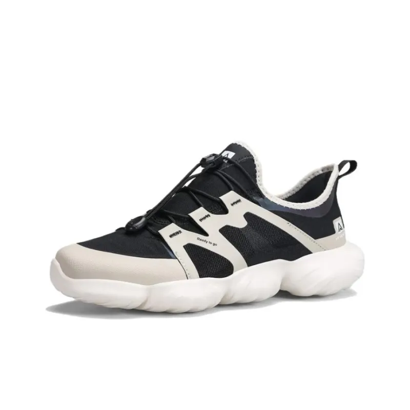 HUMTTO Cushioning, Wear Resistant Low Top Running Shoes Men's Black Gray-1