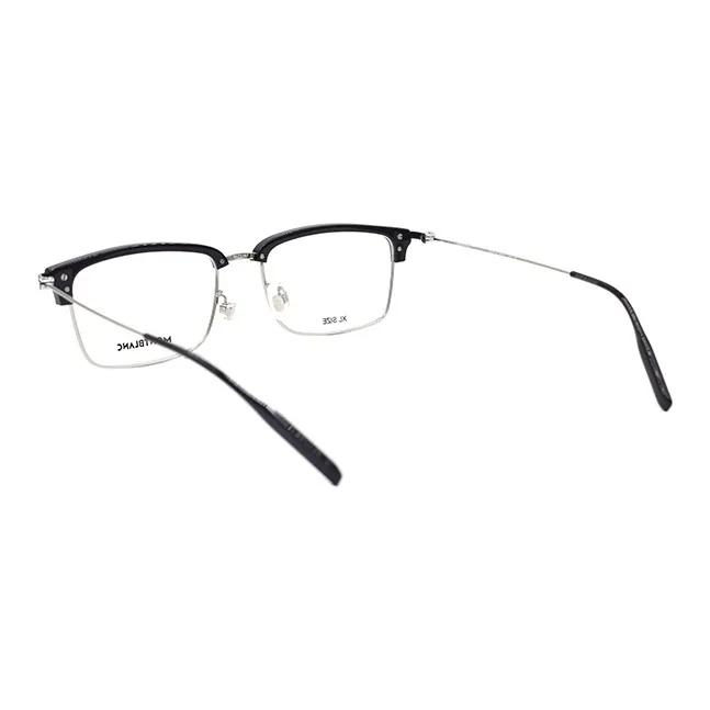 MONTBLANC Plate And Metal Browline Eyeglass Frames Men's-2