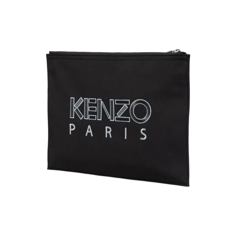 KENZO Nylon Handbag Clutches Regular Unisex Navy-3