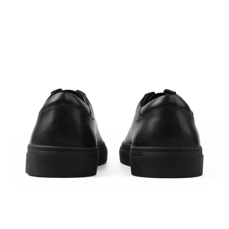 PANE Slip Resistant Shock Absorbers Low Top Skateboard Shoes Unisex Black-4