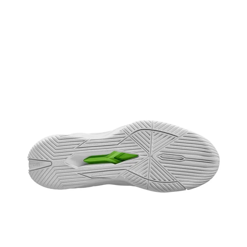 Wilson Rush Pro 4.0 Cushioned Slip Resistant Low Top Tennis Shoes Unisex White Green-3