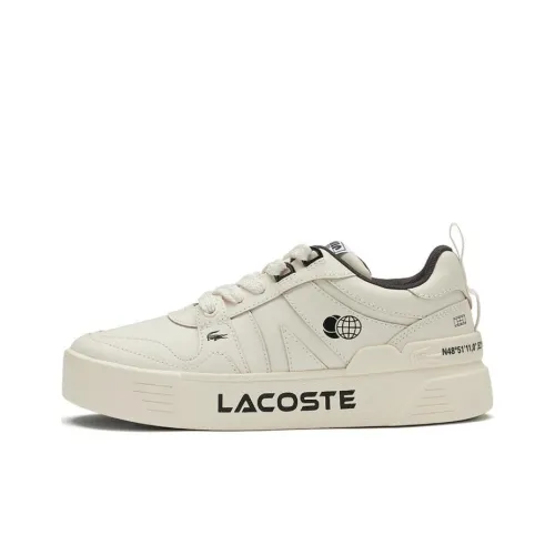 LACOSTE Skateboard Shoes Women's Low-Top Beige