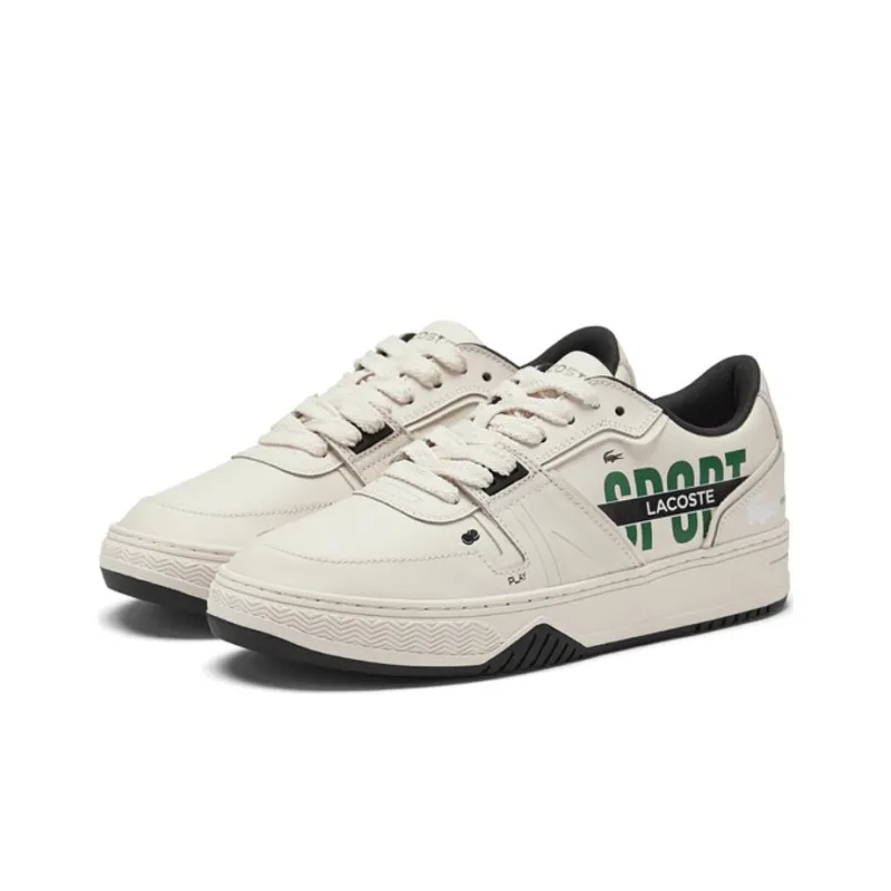 LACOSTE Low Top Skateboard Shoes Men's Black White-2