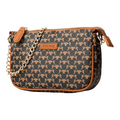 Disney Mickey Series PVC Dumpling Bag Shoulder Bag Medium Size Women's Coffee