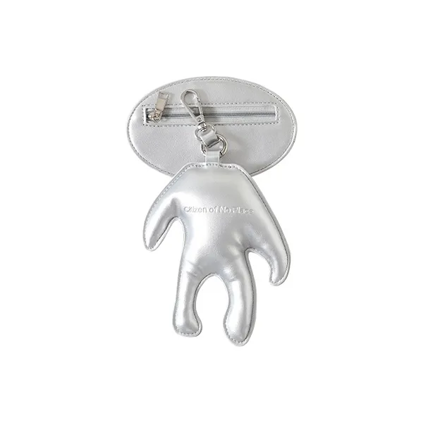 CONP Polyurethane Card Holder Trumpets Unisex Silver-1
