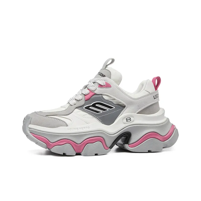 LEECAT STUDIO Rainbow Abrasion Resistant Height Increasing Chunky Sneakers Women's-7