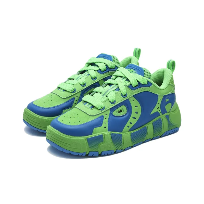 FILA MELT Low-Top Skateboard Shoes Women's Blue Green-1