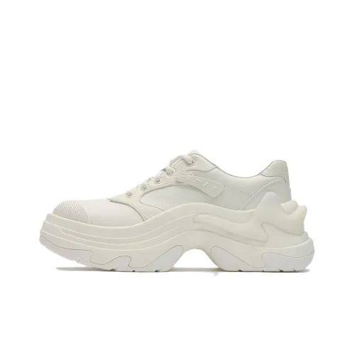 FILA DIVA Chunky Sneakers Women's Low-Top Snow White