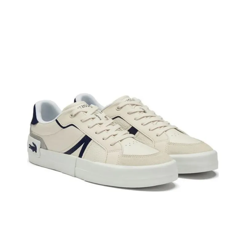 LACOSTE Low Top Skateboard Shoes Men's Beige-1
