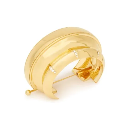 SAINT LAURENT Scarf Ring Women's Gold