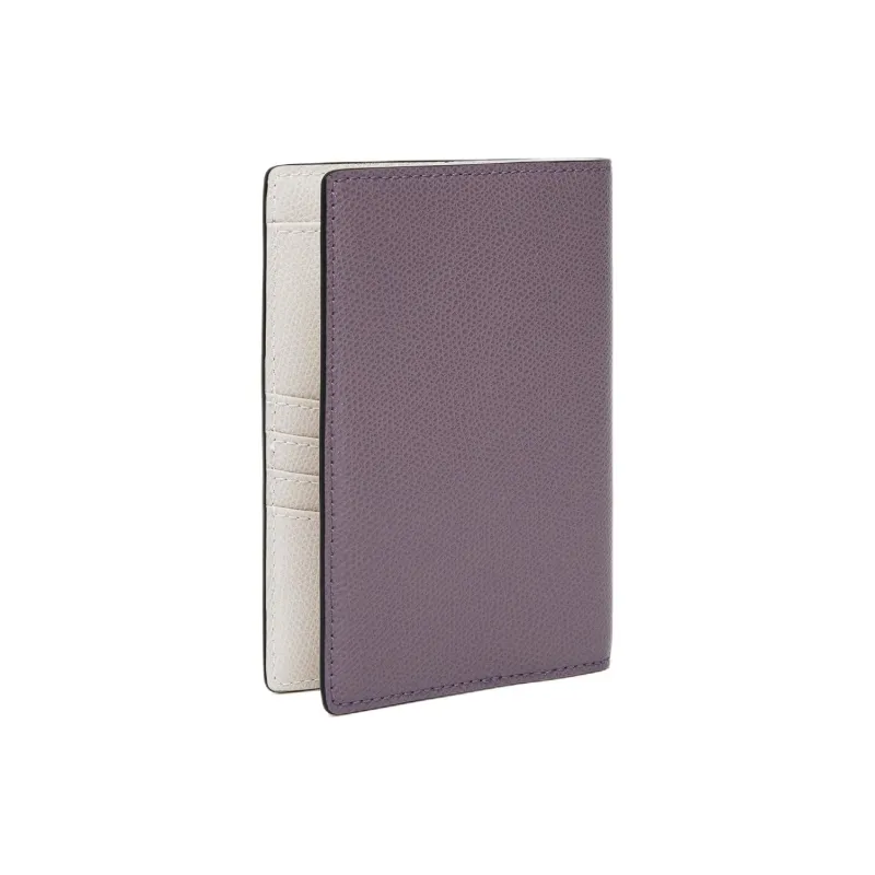 Furla Leather Card Holders Passport Holders Women's Light Purple & Ecru-1
