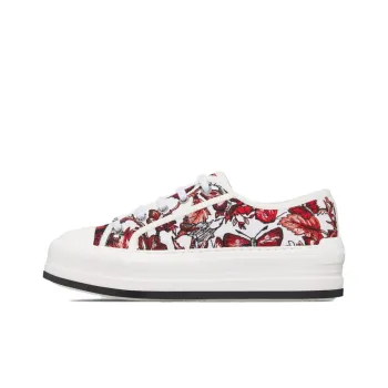 DIOR Walk'n'Dior Platform Shoes Low Top Skateboard Shoes Women's Red