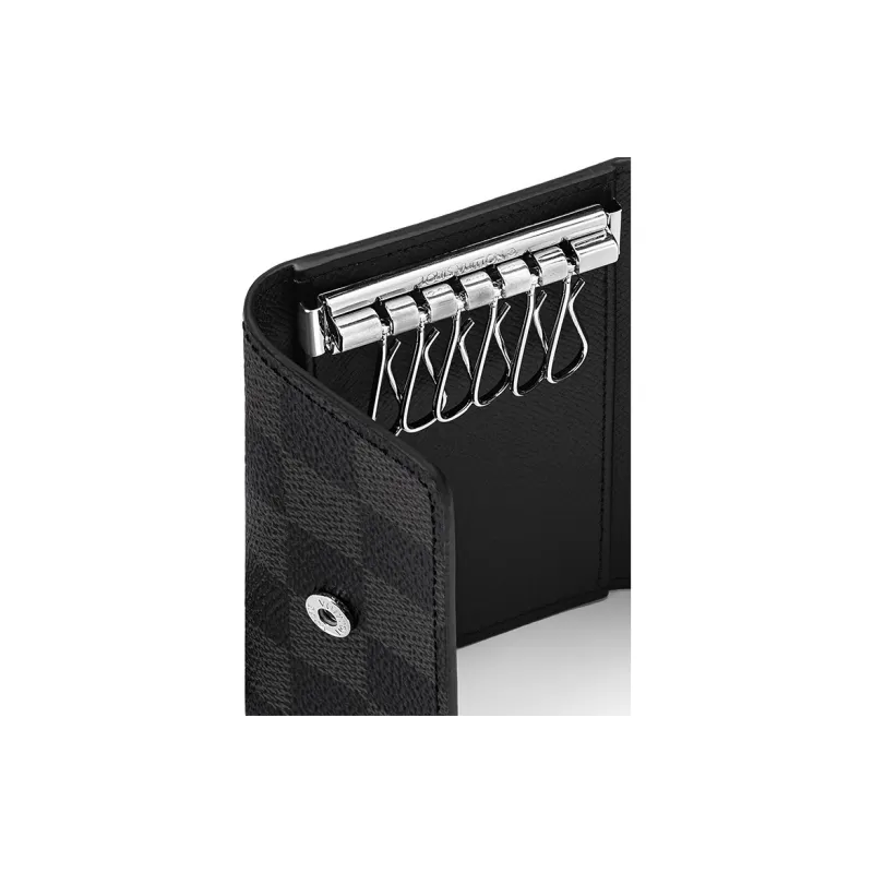 LOUIS VUITTON Key Holder Multicles 6 Damier Graphite Black-4