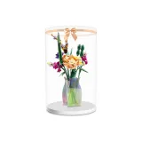 Integrated Cylindrical Box Design Display Case (Building Blocks Not Included)