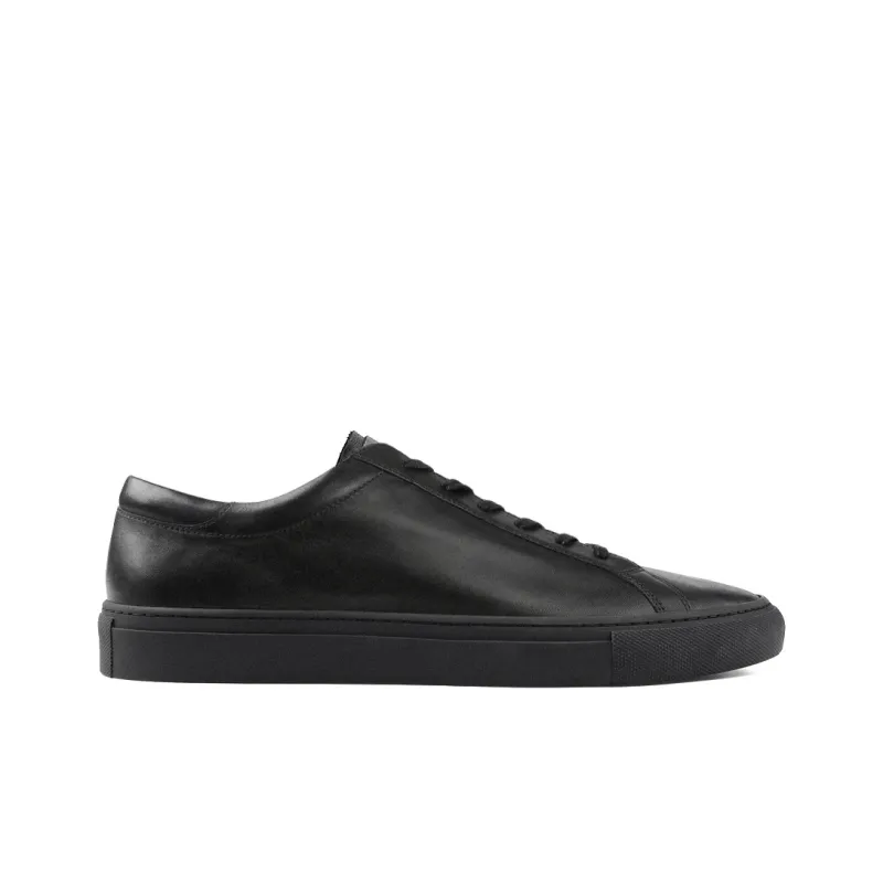 PANE Slip Resistant Shock Absorbers Low Top Skateboard Shoes Unisex Black-1