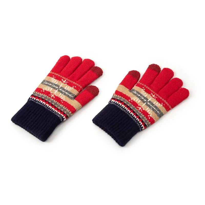 BAIJUAN Knit Gloves Unisex-2