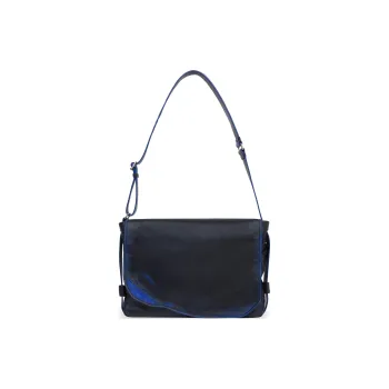 ADER ERROR Cow Leather Messenger Bag, Shoulder Bag, Crossbody Bag, Handbag Unisex Black
