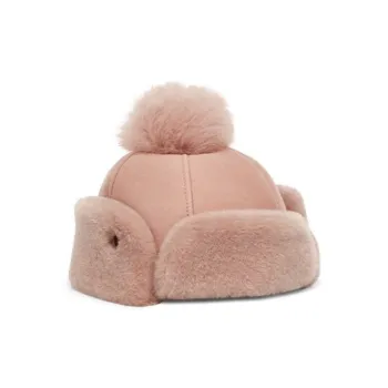 UGG Shearling Hats & Caps Women's Stone Gray Pink
