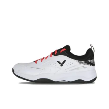 VICTOR Slip Resistant Badminton Shoes Unisex White Black