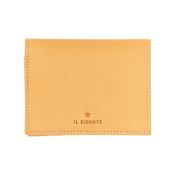Il Bisonte Cow Leather Wallet Small Size Women's Yellow