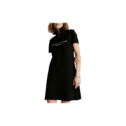 Tommy Hilfiger Short-Sleeved Dresses Women's Black