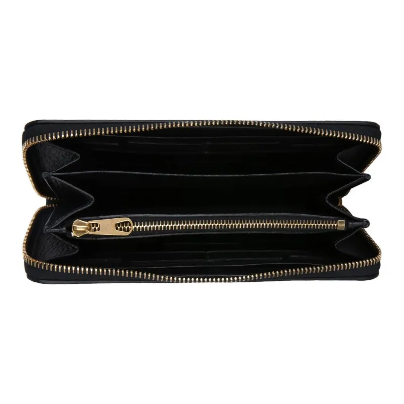 Il Bisonte Cow Leather Wallet Women's Black-3