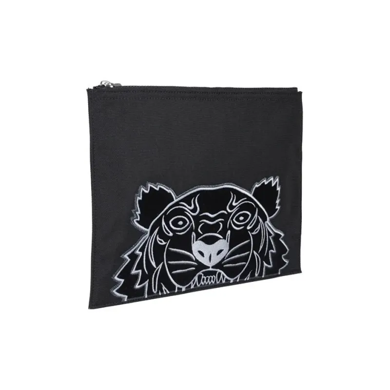 KENZO Nylon Handbag Clutches Regular Unisex Navy-2