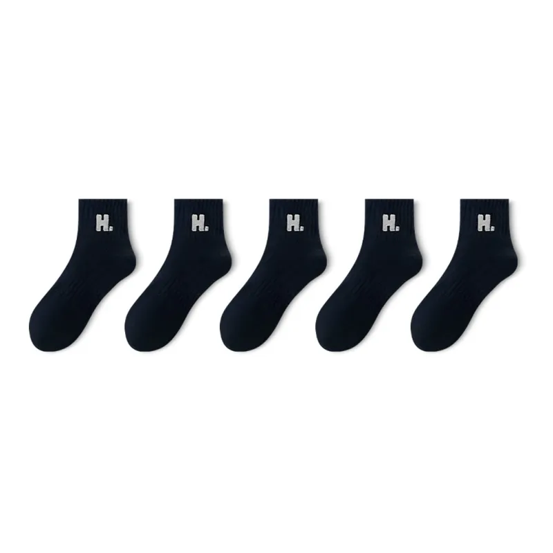 LUOLIAN Mid Calf Socks Women's 5 Pack-8