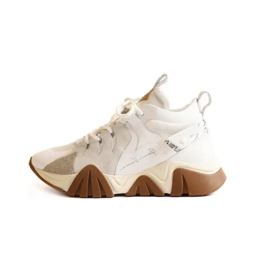 VERSACE High-Top Casual Shoes Men's White Brown