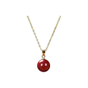 Seven Little Craftsmen Reconstructed Cinnabar Jade Pendants Women's