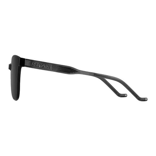 SEROVA Plate And Metal Square Sunglasses Unisex-2