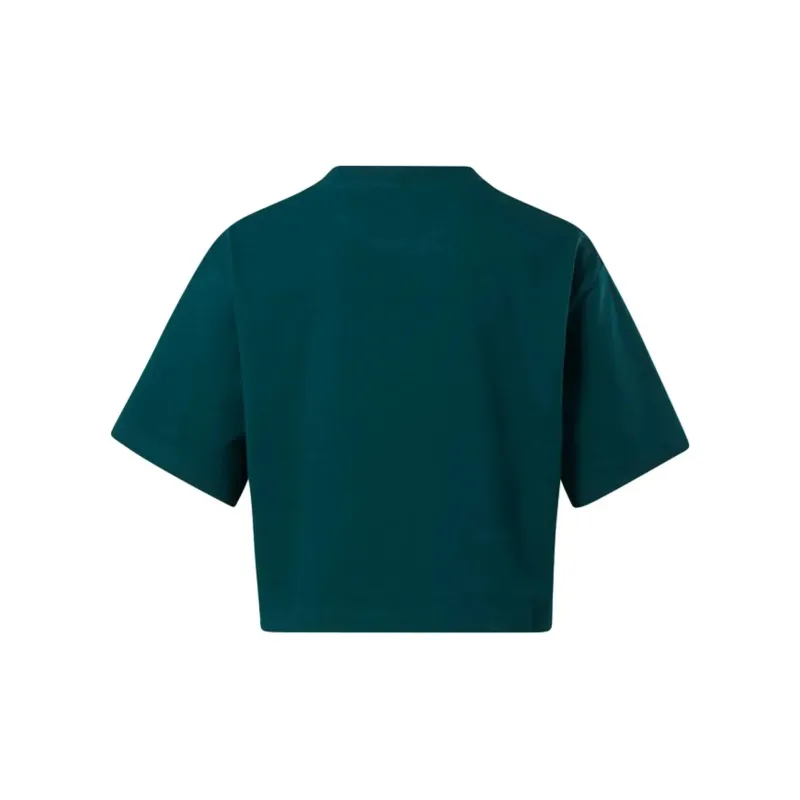 Reebok CL AE BIG LOGO CROP TEE T-Shirt Women's Green-1